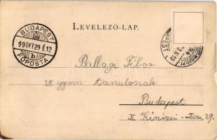 1899 Miskolc, Színház, Miskolczi Hitelintézet. Verő J. és társa kiadása (EM)