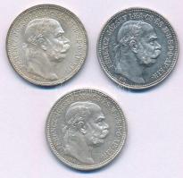 1914KB-1915KB-1916KB 1K Ag "Ferenc József" (3xklf) T:AU,XF
Adamo K5.1