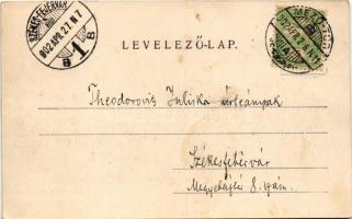 1902 Mezőtúr, Református templom. Gettler Ignác kiadása (fl)