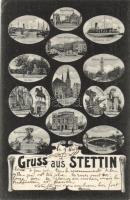 Szczecin with SS Odin and Quistorp memorial tower