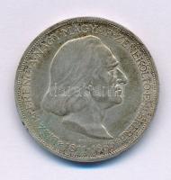 1936. 2P Ag "Liszt" T:AU,XF patina, kis ph.
Adamo P7.3