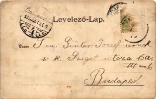 1903 Mór, Kapucinus tér és környéke, templom (EM)