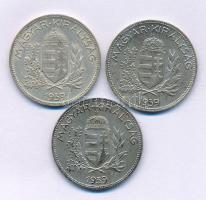 1939 1P Ag (3db) T:XF,VF patina Adamo P6