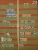 Többpéldányos rendező a Turuloktól a modern kiadásokig, portókkal és hivatalos bélyegekkel is, 18 lapos, közepes berakóban