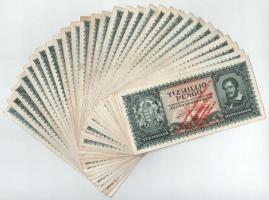 1945. 10.000.000P (30x), mindegyik "Magyar Éremgyűjtők Egyesülete XIX. Vándorgyűlése Sátoraljaújhely 1989. augusztus 4-6." felülbélyegzéssel T:F,VG, közte szép papír Adamo P26