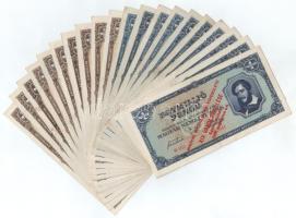 1945. 1.000.000P (10x) + 1946. 1.000.000MP (10x), mindegyik "Magyar Éremgyűjtők Egyesülete XIX. Vándorgyűlése Sátoraljaújhely 1989. augusztus 4-6." felülbélyegzéssel T:F,VG, közte szép papír