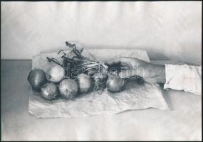 Baranyay András (1938-2016): Csendélet. Fotó, jelzés nélkül, Forte Dokubrom papíron, 20,5x29 cm