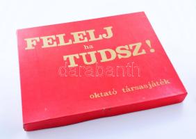 cca 1960 Felelj, ha tudsz társasjáték, dobozában.