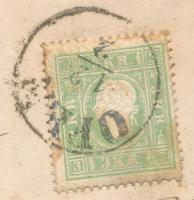 1861 3kr zöld helyi levélen teljes tartalommal / on local cover with full content "OFEN" (...