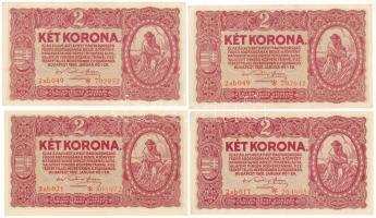 1920. 2K csillagos sorszámmal (4x) T:AU, sarokhajlás Adamo K7/1