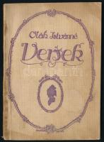 Oláh Istvánné: Versek. Sátoraljaújhely, 1918, Szabadság-ny., 64 p. Egyetlen kiadás. Kiadói papírkötés, kissé viseltes, foltos borítóval és gerinccel, belül a lapok nagyrészt jó állapotban. (Ritka!)