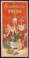 cca 1915 Dr. Ludwig Willibald nagymarosi pezsgőgyár rendkívül dekoratív számolócédulája, szép állapotban