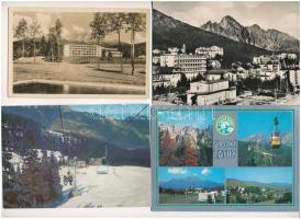 19 db MODERN Magas Tátra képeslap vegyes minőségben / 19 modern Vysoké Tatry postcards (High Tatras) in mixed quality