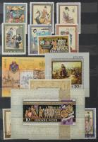 Festmény motívum tétel sorokkal és blokkokkal, másodpéldányokkal is, 8 lapos, A/4-es berakóban