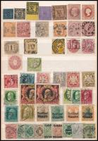 Kis Ó-német összeállítás közepes berakólapon listával, jobbakkal (vegyes minőség) / Small Old German lot with a list, better ones included (mixed quality)