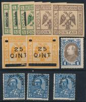 Albánia kis tétel stecklapon, 11 db bélyeg