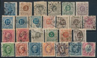 Svédország kis tétel: 26 db klasszikus bélyeg stecklapon