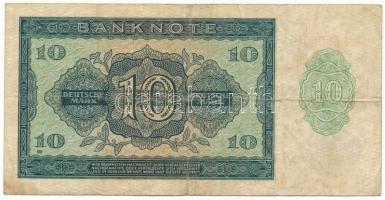 Német Demokratikus Köztársaság 1948. 10M, 7 jegyű sorszám "RS 0595014" T:VG
GDR 1948. 10 ...