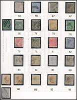 Kuba 23 db klasszikus bélyeg albumlapon, filázva