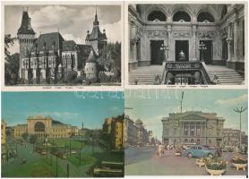 BUDAPEST - 2 db RÉGI és 16 MODERN város képeslap vegyes minőségben