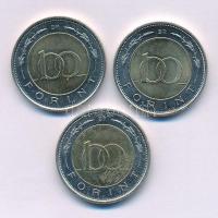 2022. 100Ft "Pénzmúzeum" + 2023. 100Ft "175 éves a Magyar Honvédség" + 2024. 100...