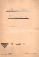 [Kézirat] Aszlányi Károly író, költő, kritikus, forgatókönyvíró (1908-1938) "Zsebversek" c...