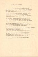 [Kézirat] Aszlányi Károly író, költő, kritikus, forgatókönyvíró (1908-1938) "Zsebversek" c...