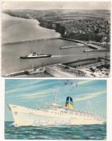 HAJÓ - 17 db MODERN képeslap, fotólap / SHIP - 17 modern postcards, photo