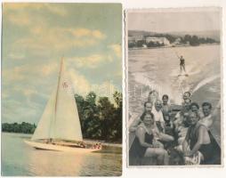 HAJÓ - 17 db MODERN képeslap, fotólap / SHIP - 17 modern postcards, photo