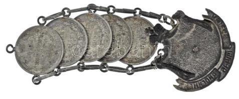 Német Birodalom 1916. "Kriegs Andenken (Háborús ajándéktárgy)" Cu emléktárgy 5db orosz 10k...