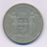 1930. 5P Ag "Horthy jobbra" T:F, patina
Adamo P8