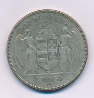 1930. 5P Ag "Horthy jobbra" T:F, patina
Adamo P8