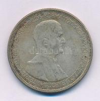 1930. 5P Ag "Horthy jobbra" T:F, patina Adamo P8
