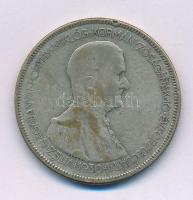 1930. 5P Ag "Horthy jobbra" T:F, patina, pici ph. Adamo P8