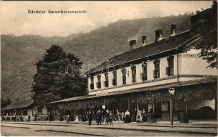 1912 Garamberzence, Hronská Breznica; vasútállomás / railway station