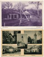 2 db RÉGI magyar város képeslap: Mátrafüred, Budapest XVII. Rákoshegy