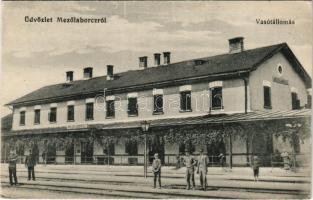 Mezőlaborc, Medzilaborce; vasútállomás / railway station (EK)