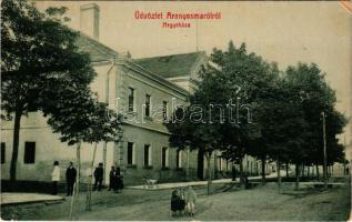 1909 Aranyosmarót, Aranyos-Maróth, Zlaté Moravce; Megyeháza. Eisenberg Károly kiadása 388. (W.L. ?) / county hall (EK)