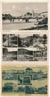 3 db RÉGI erdélyi város képeslap vegyes minőségben, Marosvásárhely, Tusnádfürdő, Csíkszereda / 6 pre-1945 Transylvanian town postcards in mixed quality, Targu Mures, Baile Tusnad, Miercurea Ciuc