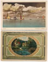 12 db RÉGI magyarországi város képeslap vegyes minőségben/ 12 pre-1945 Hungarian town postcards, in mixed quality