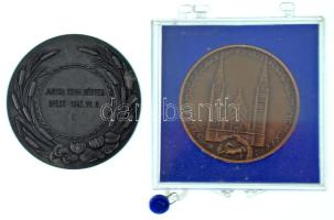 Berán Lajos (1882-1943) 1943. "Magyar Evezős Szövetség" kétoldalas fém díjérem, hátoldalán...