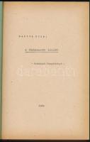 1969 Bartók Béla: A fábólfaragott királyfi. Technikai forgatókönyv. Mafilm. Kaszás Ildikó (1941-2024...