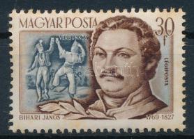 1953 Zeneszerzők 30f számvízjellel (rozsda / stain)