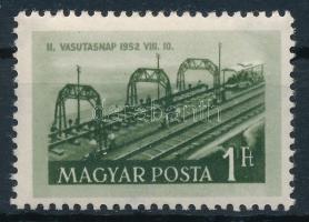 1952 Vasutasnap 1Ft számvízjellel