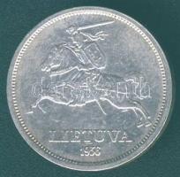 Litvánia 1936. 5L Ag "J. Bacanavicius" T:2/3 ph