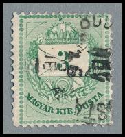 1881 3kr durva koszorú- és gyöngyjavítással, nagyon ritka (ex Orbán, Sebestyén aranyérmes kiállítási anyagból)