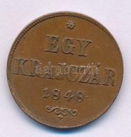 1848. 1kr Cu T:AU,XF karcok Adamo B1