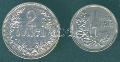 Litvánia 1925. 1L Ag + 2L Ag T:3