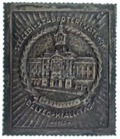 Horváth János (1940-) 1960. "Szegedi-Szabadtéri-Játékok - Tanácsháza - Bélyeg-Kiállítás" egyoldalas fém emlékplakett (~70x80mm) T:AU