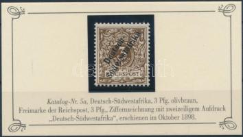 Deutsch Südwestafrika 1898 Mi 5a